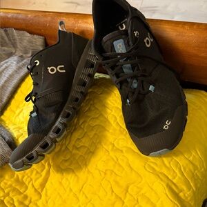 On Running WoMen's Black and Blue Athletic Shoes